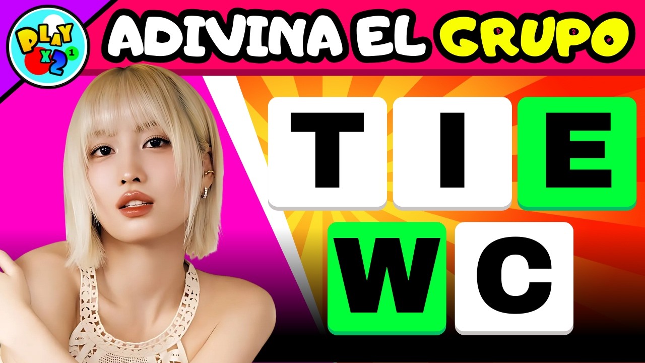 ¿Puedes adivinar el grupo de K-Pop con las letras revueltas? 😊| KPOP QUIZ GAME
