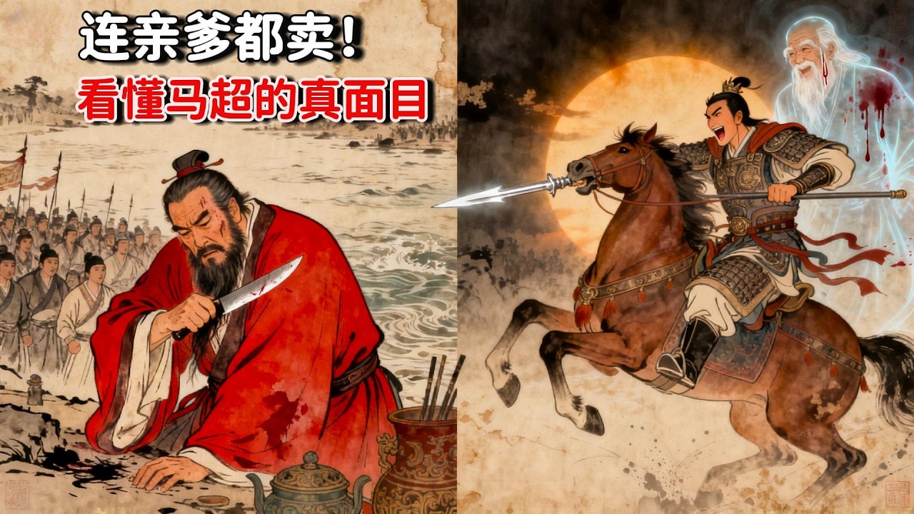 坑死生父、拋棄妻兒：「神威天將軍」馬超完美皮囊下的極度自私與孤煞命運 | 睡前歷史故事