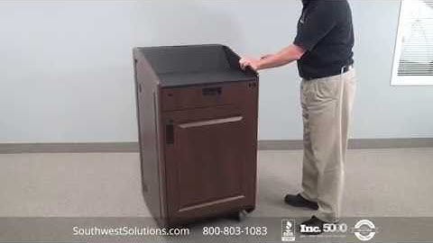 Mobile Multimedia Lecterns | AV Podiums on Wheels | SSG
