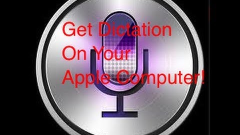 Dictation On Macbook | Mountain Lion OSX (Siri)