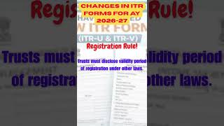 BIG ITR Changes for AY 2026-27!