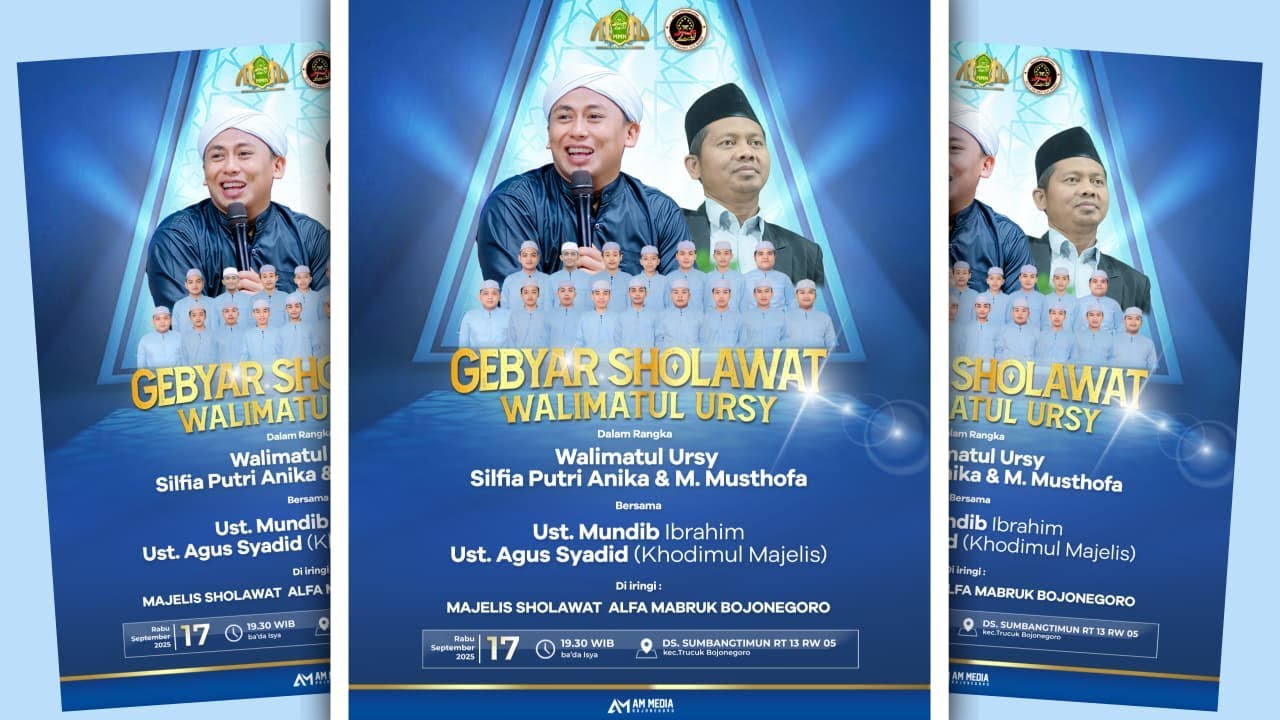 SUMBANGTIMUN BERSHOLAWAT | WALIMATUL URSY SILFIA PUTRI ANIKA & M. MUSTHOFA | ALFA MABRUK BOJONEGORO