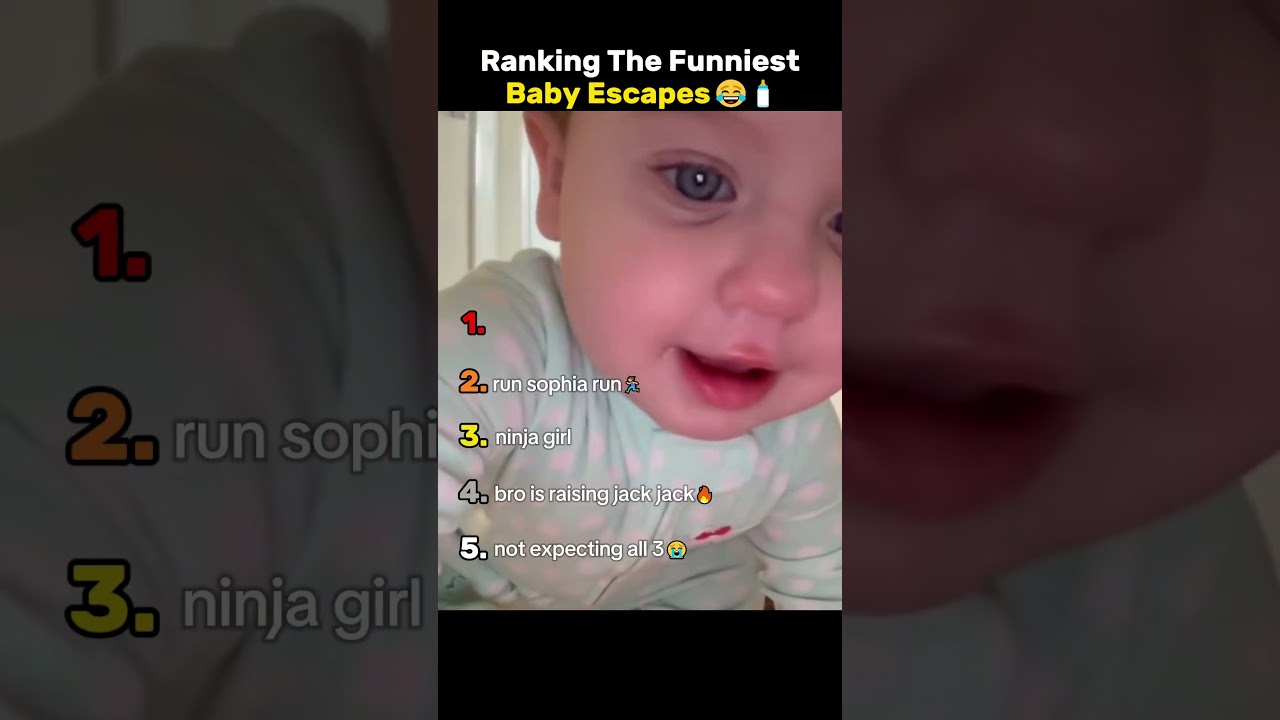 Ranking the Funniest Baby Escape Moments😂🍼 