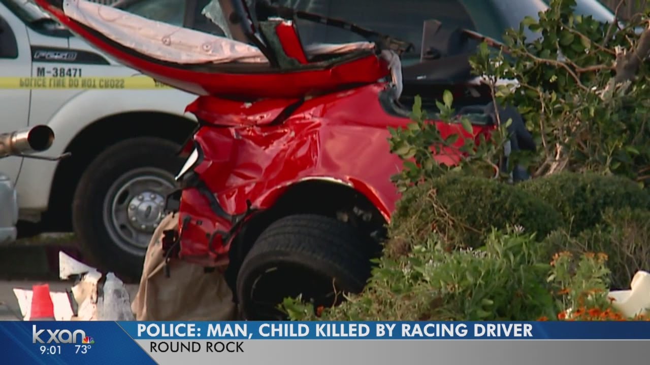 Father, daughter killed by racing vehicle crash in Round Rock - YouTube