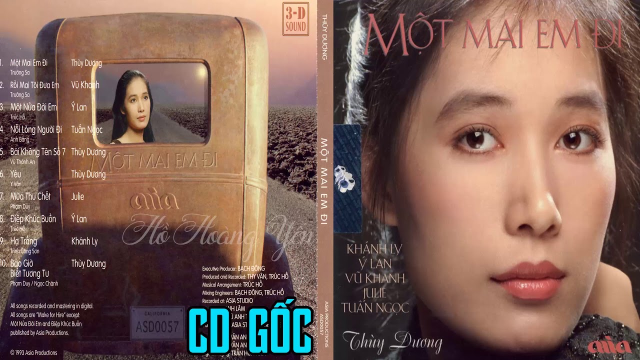 Một Mai Em Đi - Asia CD057 | Thùy Dương, Khánh Ly,... - youtube