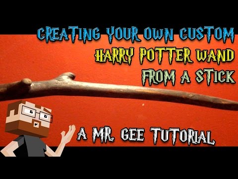 How To Make A Harry Potter Wand From A Stick Tutorial (with Mr. Gee)