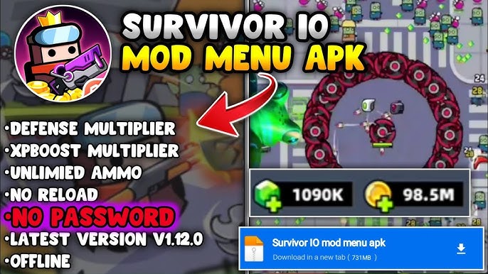 Survivor Io Mod Menu Apk Versi 1.8.1 Terbaru 2023