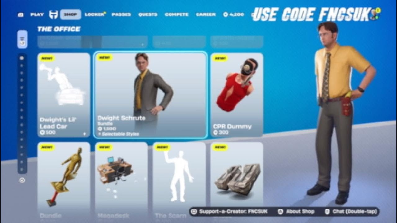 FORTNITE THE OFFICE BUNDLE NEW + REMUS SIDEKICK NEW + NIKE ABOMINABLE SNOWMAN BUNDLE NEW