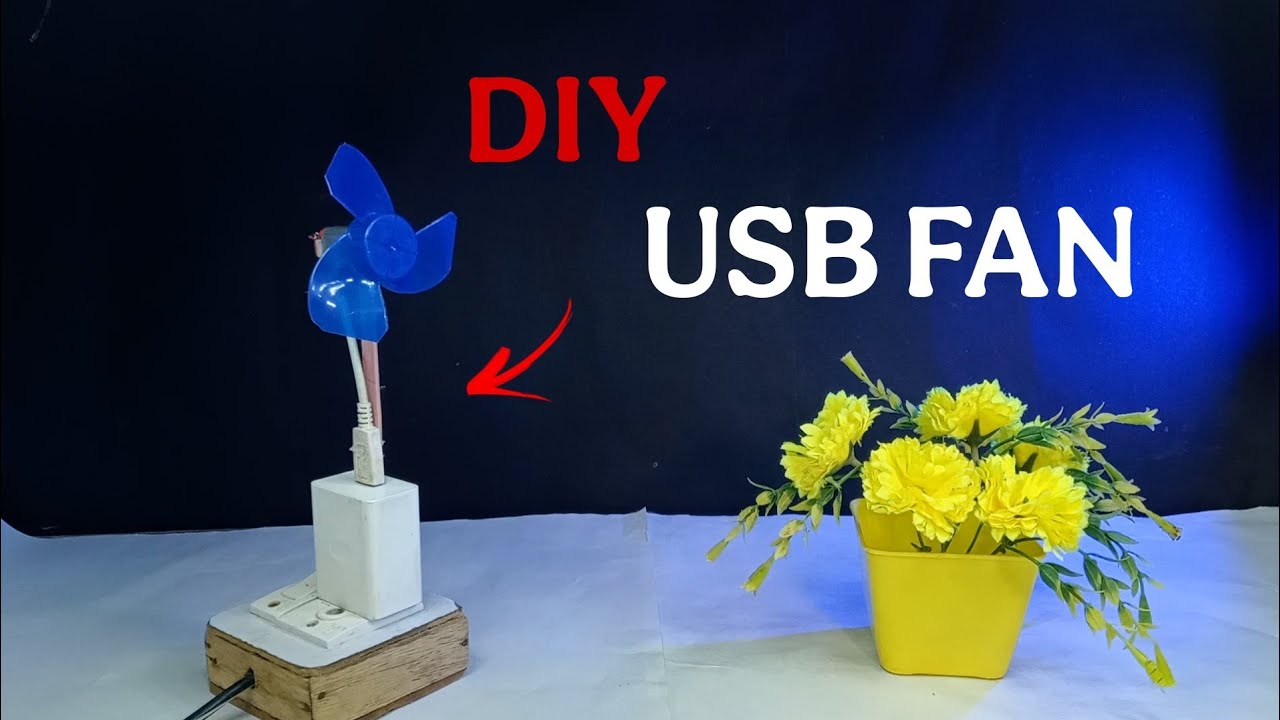 The easiest way to make a USB mini fan | DIY Science Project