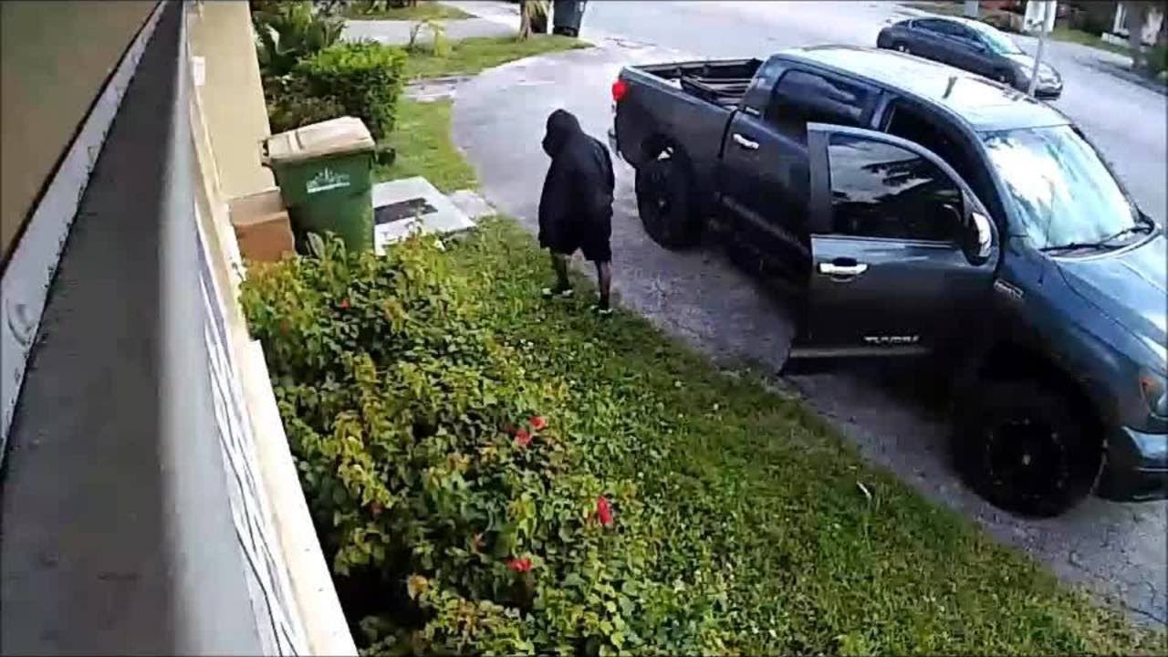 Man caught on video stealing package from outside North Miami home ...