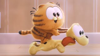 Baby Garfield Odie Living The Foodie Dream At Johns Garfield Movie 2024