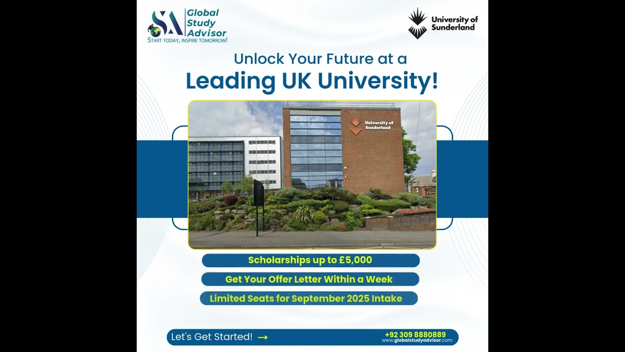 🎓 𝐔𝐧𝐥𝐨𝐜𝐤 𝐘𝐨𝐮𝐫 𝐅𝐮𝐭𝐮𝐫𝐞 𝐚𝐭 𝐔𝐧𝐢𝐯𝐞𝐫𝐬𝐢𝐭𝐲 𝐨𝐟 𝐒𝐮𝐧𝐝𝐞𝐫𝐥𝐚𝐧𝐝! | Education Consultant | 