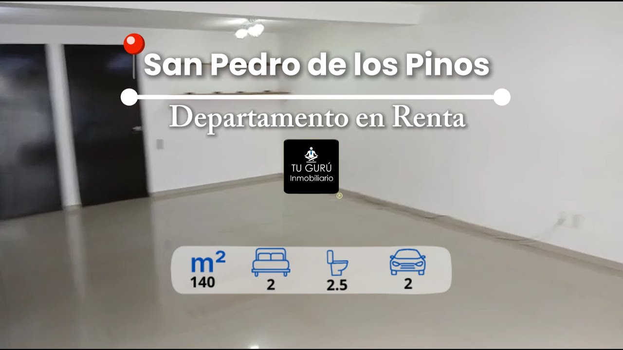 😃Departamento en Renta en San Pedro de los Pinos, con Roof Garden privado 🌳💖