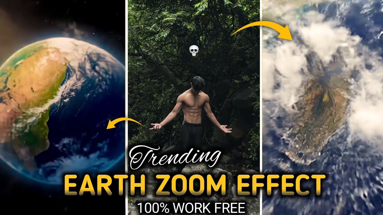 Instagram Trending Earth Zoom Reels VideoEditing | How To Make Earth Zoom ReelsVideo 