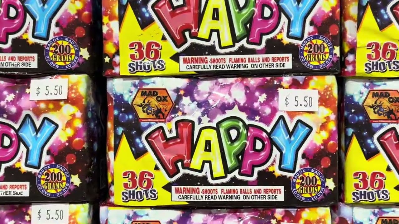 @TheFireworksSuperstoreHannibal - Aisle 8 200g fireworks from Dominator, Big, Mad Ox, Machine Made