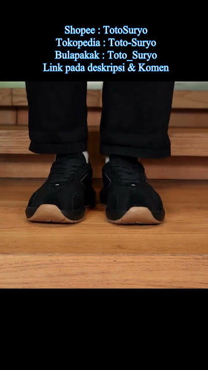 Sepatu Sneakers Pria Original Compass Velocity Black Gum | TotoSuryo x Compass Footwear #TotoSuryo