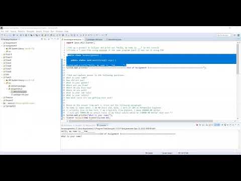 Java assignment 1- Techfios