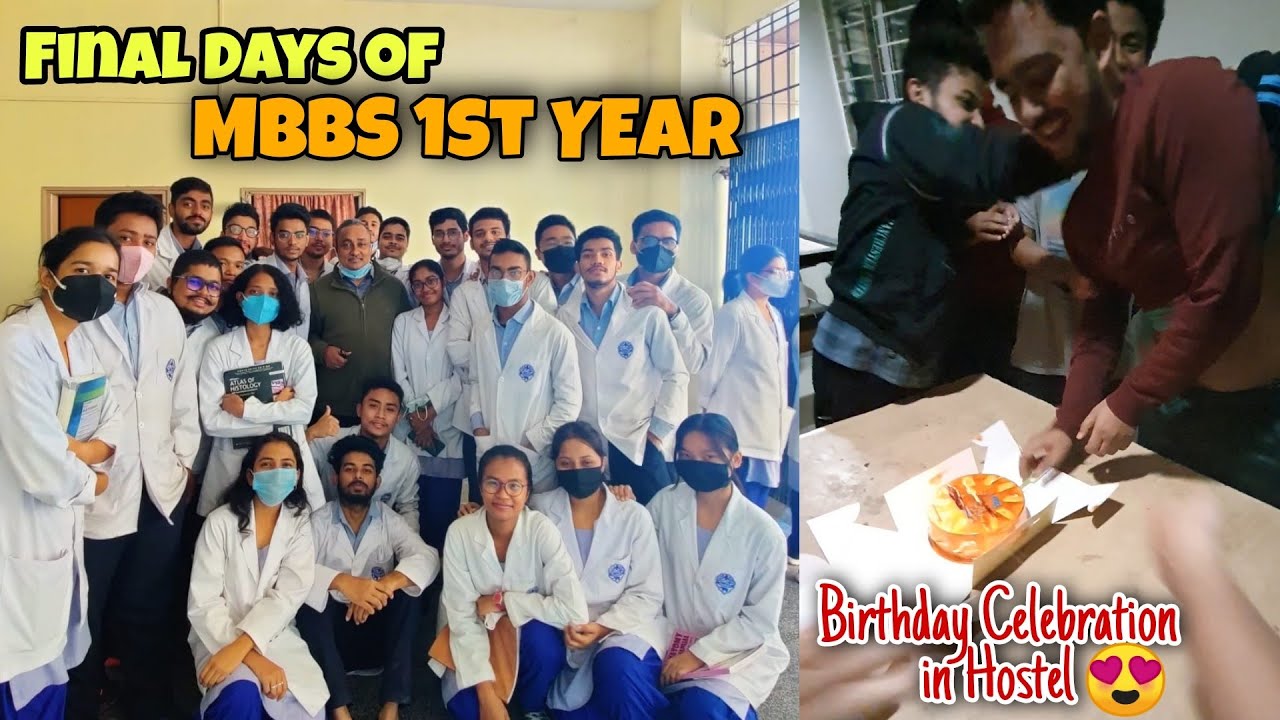 A Day in the life of MBBS 1st Year in Guwahati Medical College||Birthday Celebration in Hostel😍