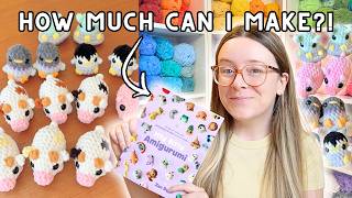 MASSIVE Market Prep + Restock Vlog 🧶 Crochet with me!