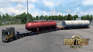 ETS2 1.47 Double Oversize Trailer screenshot 1