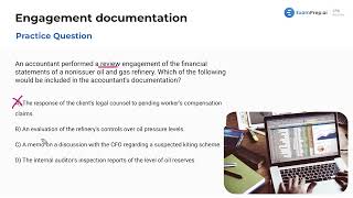 Full Engagement Documentation Practice Questions [CPA Prep] Update