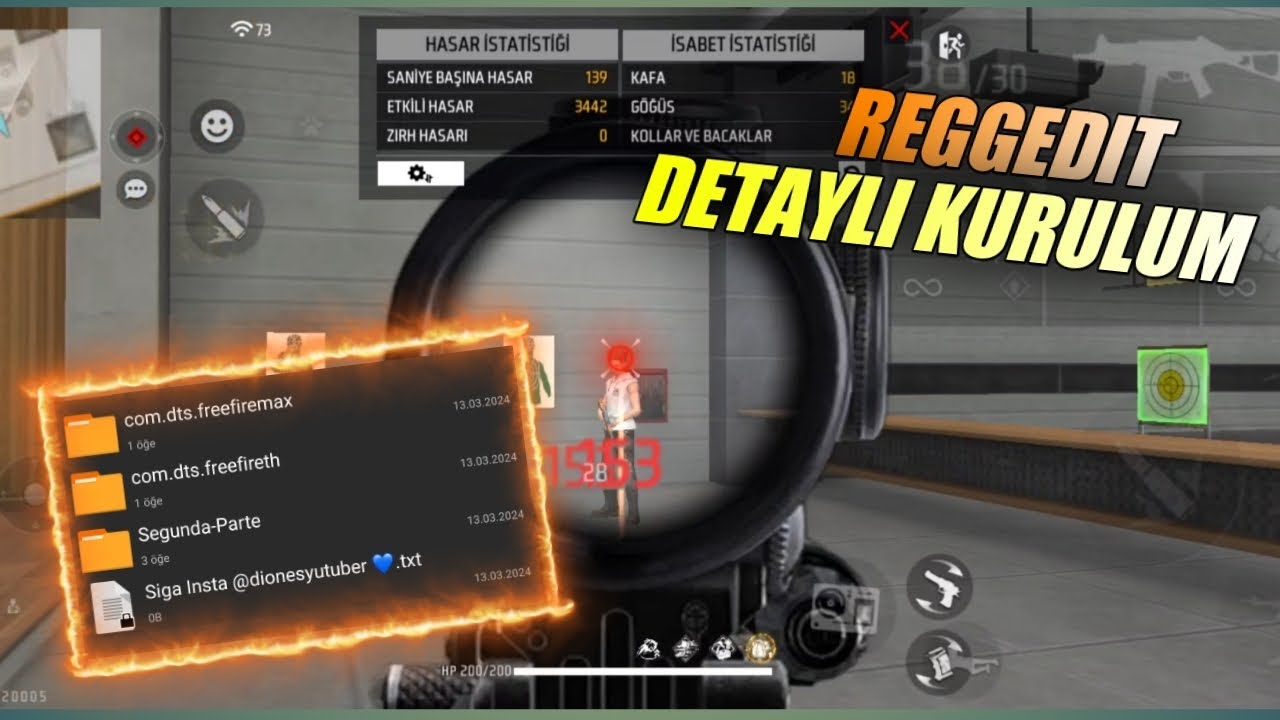 REGGEDIT NEDİR, NASIL KURULUR.Full kafa Freefire 📱