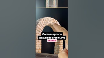 Como mapear a textura de um modelo curvo no #3dsmax #renderização #maqueteeletronica #arquitetura3d