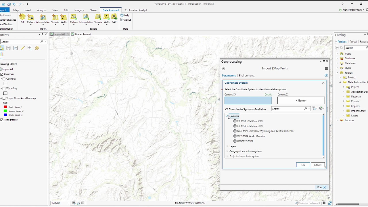 How to import Zmap Faults to ArcGIS Pro