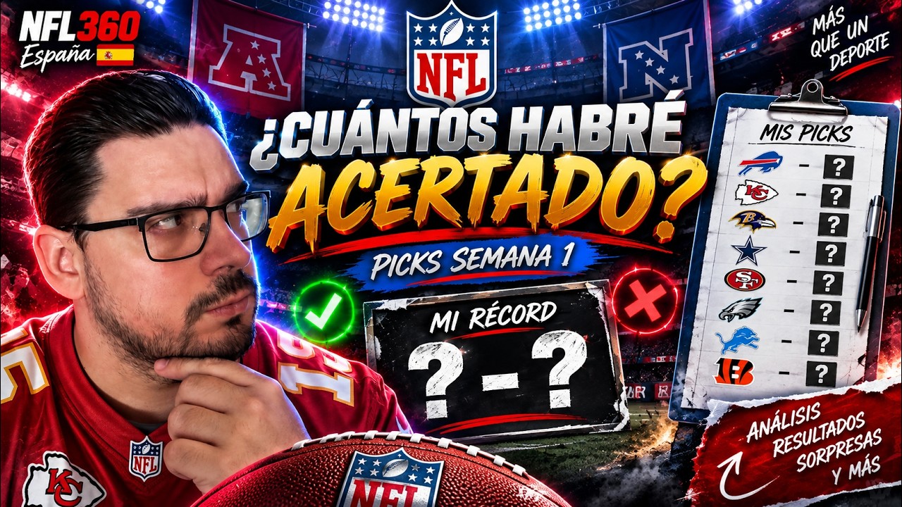 😱 REACCIONO A MIS PREDICCIONES DE LA SEMANA 1 🔥 ¿CUÁNTOS PICKS ACERTÉ? 🤔 | NFL SEMANA 1