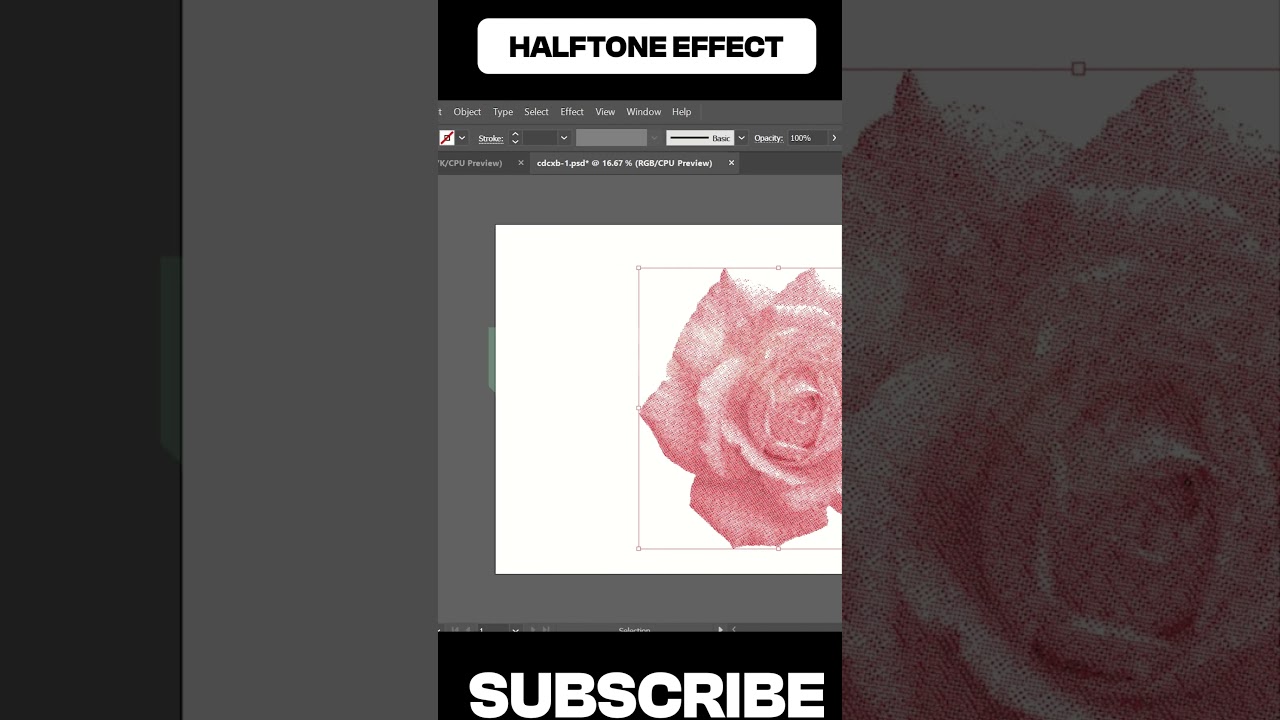 Adobe Illustrator 2025 Tips - How to create Halftone Effect #photoshop #graphicdesign #gfxtutorials