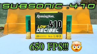 Remington Low Decibel .410 Ballistic Gel Test & Review #9 Subsonic