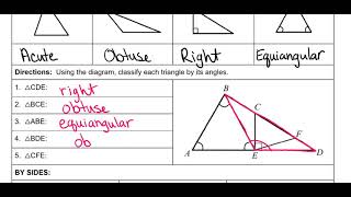 LVL Classifying Triangles - Classifying Triangles
