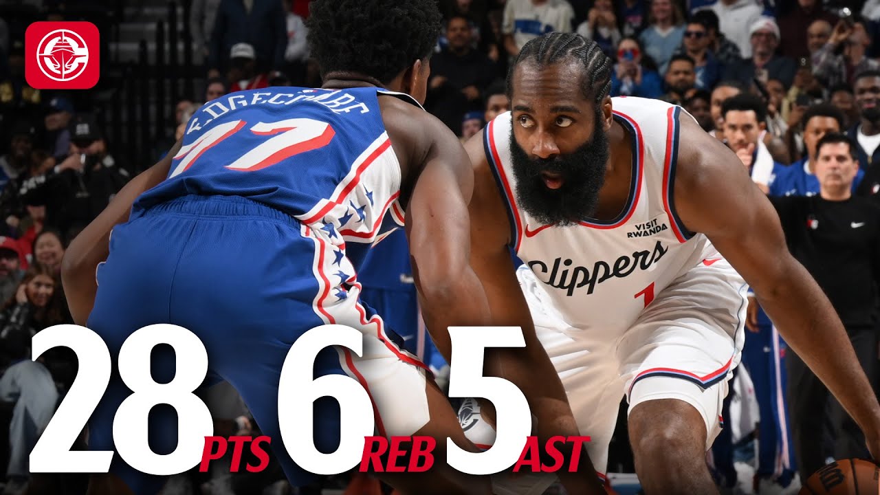 James Harden with 28 PTS in Philadelphia