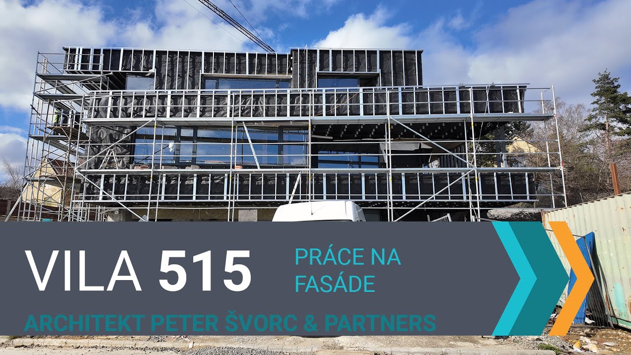 My Resisdence Vila 515 - práce na fasáde, hotové okná