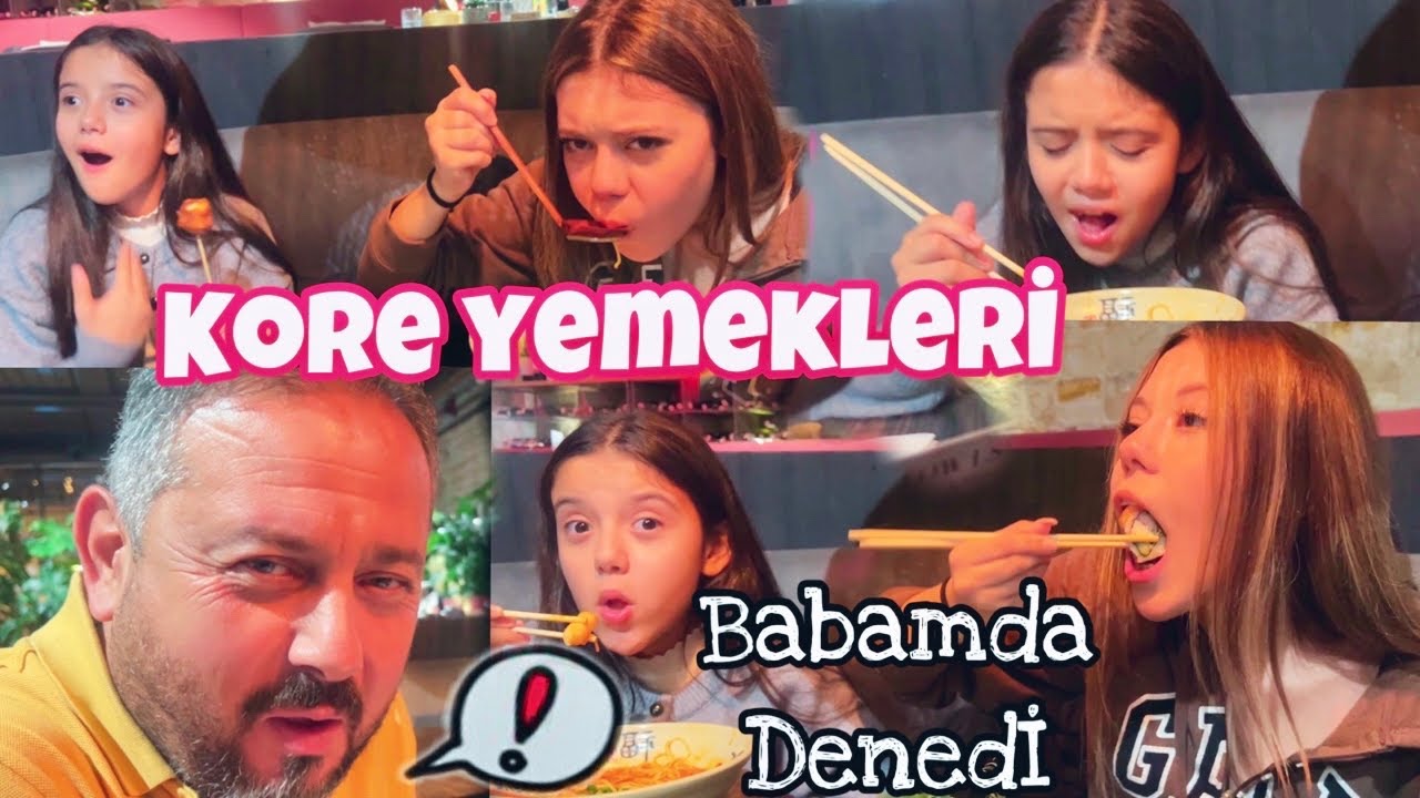 Kore Yemekleri Yedik Denedik !? BABAMA da YEDİRDİK !! Midesi Bulandı ÇOK KIZDI🫣⁉️