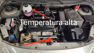 Peugeot 207 1.4 aquecendo temperatura subindo com ventilador ligado. Falha corpo de borboleta.