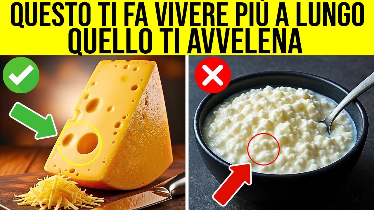 Oltre i 60 anni: 4 Formaggi PERICOLOSI che NON dovresti MAI toccare e 4 ...