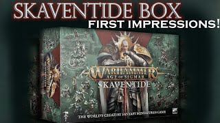 SKAVENTIDE BOX: First Impressions and review! All miniatures and content!