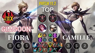 FPX GimGoon Fiora vs Camille Top - KR Patch 11.2