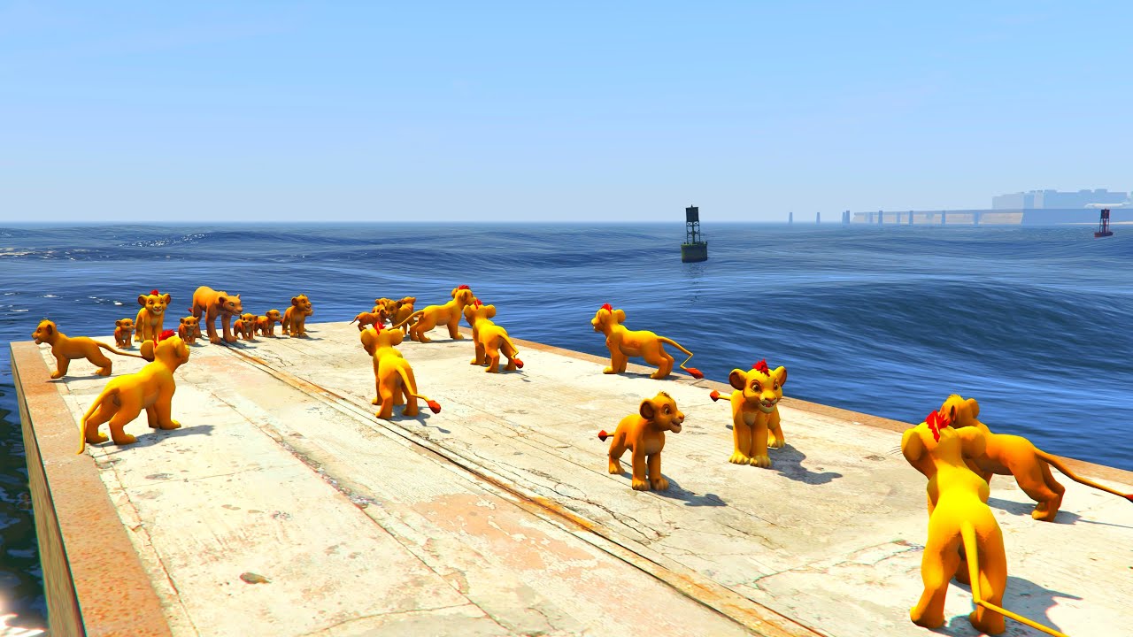 Simba, Kion & Lion Cubs Explore a Giant Port 🦁🌊 Epic Battles on Cargo Ships & a Happy Reunion! 🛳️☀️