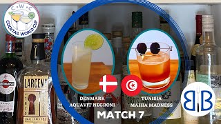 Game 7: #Denmark vs #Tunisia! New Cocktails to try out! #Cocktailworldcup screenshot 3