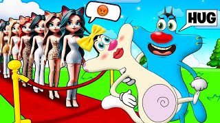 Roblox Oggy Playing P Or Hug With Cat Girls