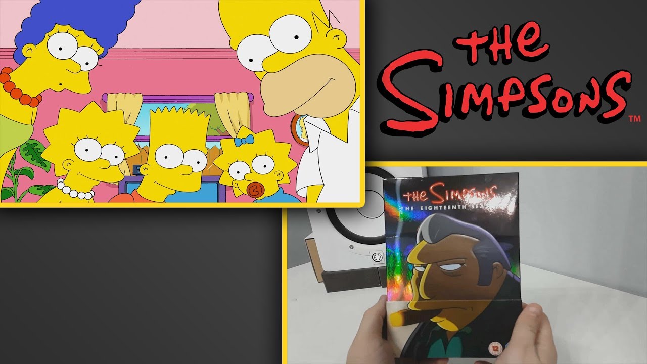 The Simpsons The Complete Eighteenth Season DVD Unboxing - YouTube