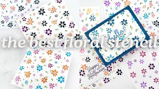 Brand NEW Field of Flowers Stencil - this one’s a game changer!