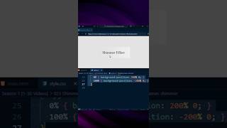 Shimmer effect for UI designer #cssanimation #shimmer #webdevelopment