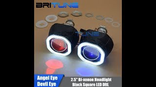 Why Many People Like Mini LED Square Angel Devil Eyes Bi xenon Projector Lens For H4 H7 Headlight? screenshot 3