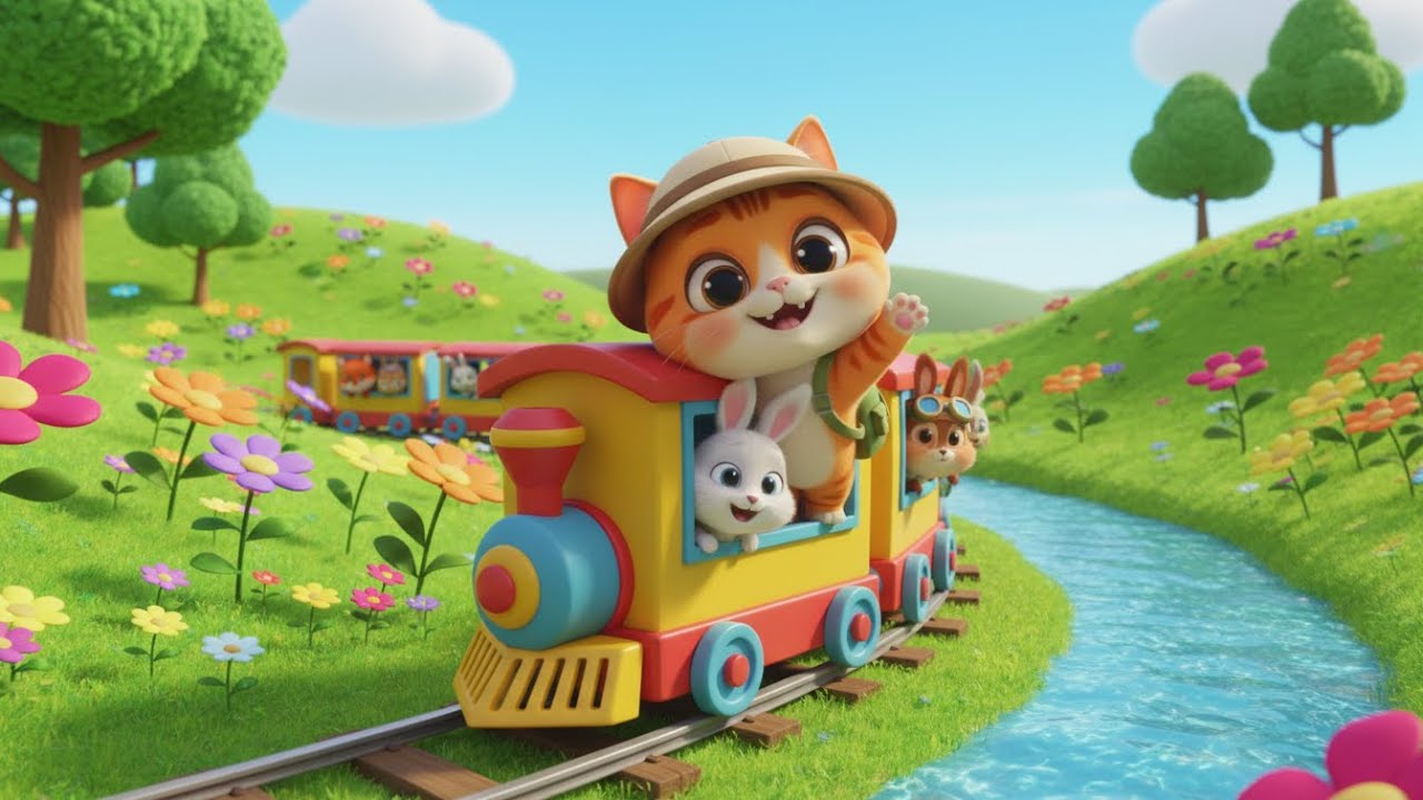 Train Goes Choo Choo Fast & Slow 🚂 | Kids Song, Baby Nursery Rhymes & Toddler Music 🎶👶