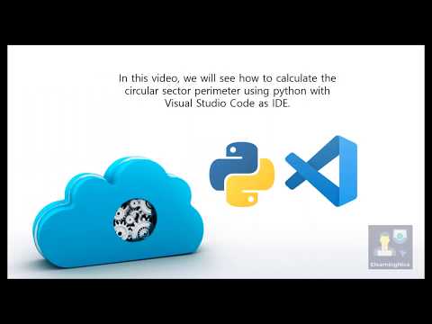 circular sector perimeter python visual studio code