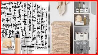 Información Bathroom Labels for Effortless Organization and Style Actualización