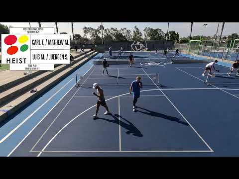 $4,800 Heist Pickleball Open Group A: Luis Marquez/Juergen Schmieder vs Carl Talbi/Mathew Mead